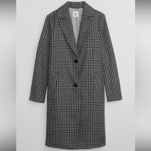 🆕 Gap Plaid Long Topcoat (NWT)